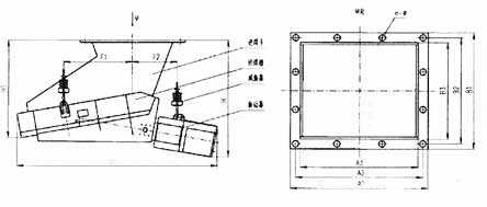 ZG系列電磁振動給煤機尺寸圖