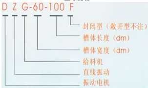 DZG振動給料機(jī)字母標(biāo)識