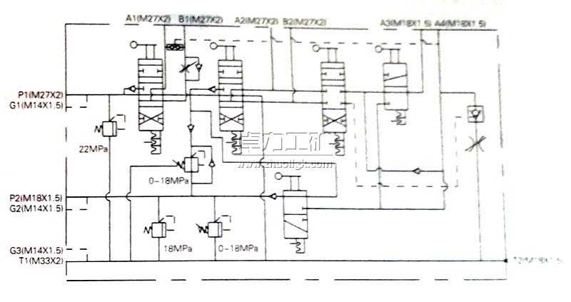 LTZJ-20/10煤礦用全液壓坑道鉆機專用多路換向閥